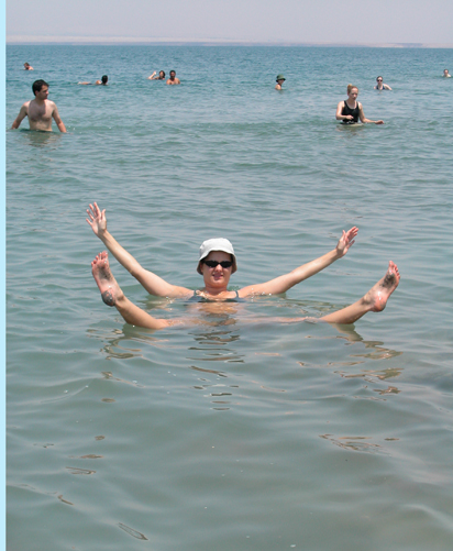 Viki ON the Dead Sea