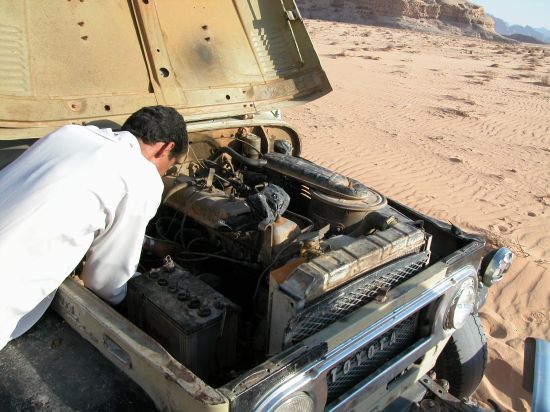 Jeep to Wadi-Rum desert