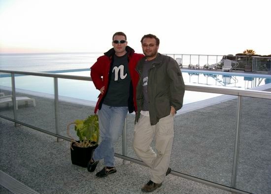 Tom & me before leaving Monaco
