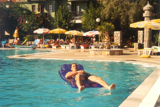 Me in Asena Beach Hotel's swimming pool