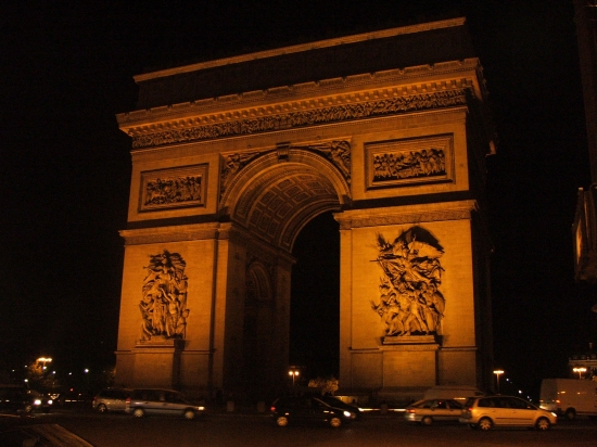 Arc the Triomphe by night