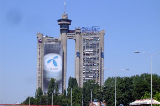 Strange tower in Belgrad