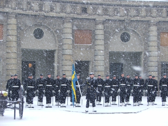 Still the ceremony of guard-change