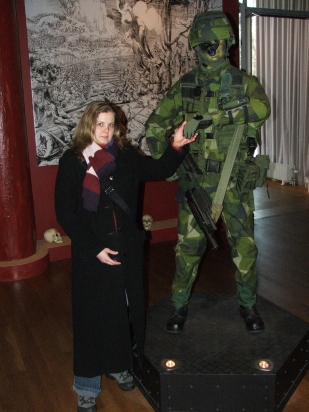 Making friend with a soldier ;)