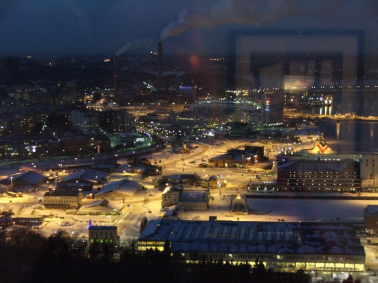 View from Kaknastornet by night
