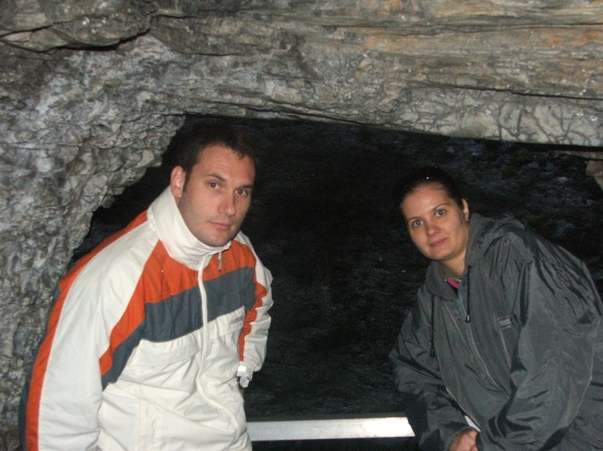 Viki and Peti in the cave